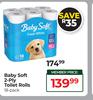 Baby Soft 2-Ply Toilet Rolls-18's Pack