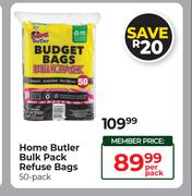Home Butler Bulk Pack Refuse Bags (50Pack)-Per Pack