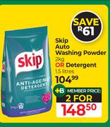 Skip Auto Washing Powder 2kg Or Detergent 1.5Ltr-For 2 