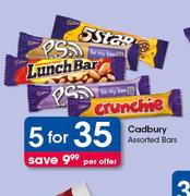 Cadbury Assorted Bars-For 5