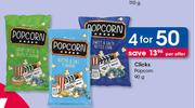 Clicks Popcorn-4x90g 
