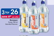 Bonaqua Pump-3x750ml Per Offer