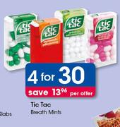 Tic Tac Breath Mints-For 4 Per Offer