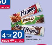 Nestle Milo Or Fitness Bars-For 4 Per Offer