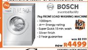 Bosch 7kg Front Load Washing Machine