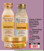 Creme Of Nature Pure Honey Moisturizing Dry Defense Conditioner-355ml Each