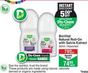 Bio Vital Natural Roll On With Salvia Extract Assorted-50ml Each