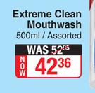 Aquafresh Extreme Clean Mouthwash Assorted-500ml
