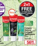 Colgate Natural Extracts Toothpaste Assorted-75ml Each