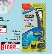 Schick Hydro5 4 In 1 Groomer Kit-Per Pack