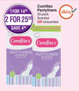 Comfitex Pantyliners-For 2 x 20 Pack