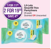 Lil-Lets Smartfit Thin Pantyliners-25's Each