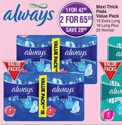 Always Maxi Thick Pads Value Pack-Each
