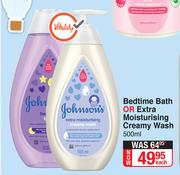 Johnson's Bedtime Bath Or Extra Moisturising Creamy Wash-500ml Each