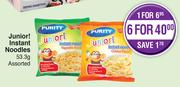 Purity Junior! Instant Noodles Assorted-53.3g Each