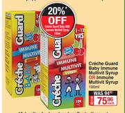 Creche Guard Baby Immune Multivit Syrup Or Immune Multivit Syrup-100ml Each