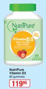 NutriPure Vitamin D3-60 Gummies