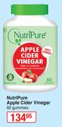NutriPure Apple Cider Vinegar-60 Gummies