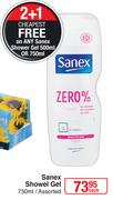 Sanex Shower Gel-750ml Each