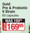 Gold Pre & Probiotic 9 Strain-60 Capsules