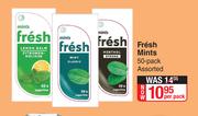 Fresh Mints Assorted-50 Pack Per Pack
