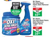 Mr. Sheen Oxi Ultra Wash Fabric Stain Remover Trigger Spray-750ml