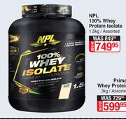 NPL 100% Whey Protein Isolate Assorted-1.5kg 