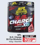 NPL N.O. Charge X6 Pre Workout Assorted-420g