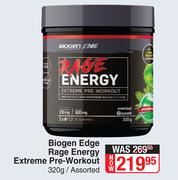 Biogen Edge Rage Energy Extreme Pre Workout Assorted-320g
