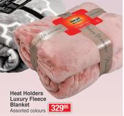 Heat Holders Luxury Fleece Blanket 