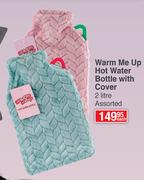 Warm Me Up Hot Water Bottle With Cover Assorted 2Ltr-Each