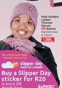 Heat Holders Ladies Thermal Gloves Or Beanie-Each