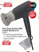 Philips Hair Dryer Series 3000 2100W BHD351/10