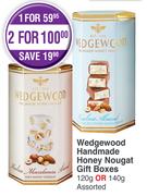 Wedgewood Handmade Honey Nougat Gift Boxes Assorted-For 2 x 120g Or 140g