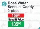 Nature's Nourishment Rose Water Sensual Caddy (2 Piece)