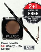 Palladio Brow Powder Or Beauty Brow Definer-Each