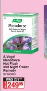 A.Vogel Menforce Hot Flush & Night Sweat Remedy 30 Tablets