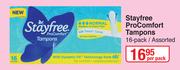Stayfree Pro Comfort Tampons 16 Pack (Assorted)-Per Pack