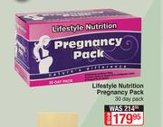 Lifestyle Nutrition Pregnancy Pack 30 Day Pack