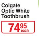 Colgate Optic White Toothbrush-Each
