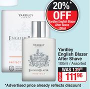 Yardley English Blazer After Shave Assorted-100ml Each