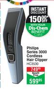 Philips Series 3000 Cordless Hair Clipper HC3530