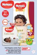 Huggies Gold Nappies Jumbo Pack Or New Baby Extra Care Nappies Jumbo Pack-Per Pack