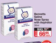 Bennetts saline nose drops top