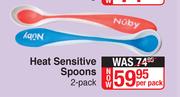 Nuby Heat Sensitive Spoons-2's Per Pack
