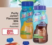 Purity Junior! Flavoured Milk Assorted-200ml Each