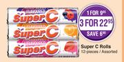 Super C Rolls Assorted-For 3 x 12 Pieces