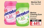 Mentos Chewing Gum Assorted-60 Pieces Each