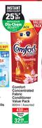 Comfort Concentrated Fabric Conditioner Value Pack Assorted-800ml Per Pack