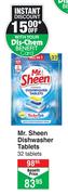 Mr. Sheen Dishwasher Tablets-32 Tablets
